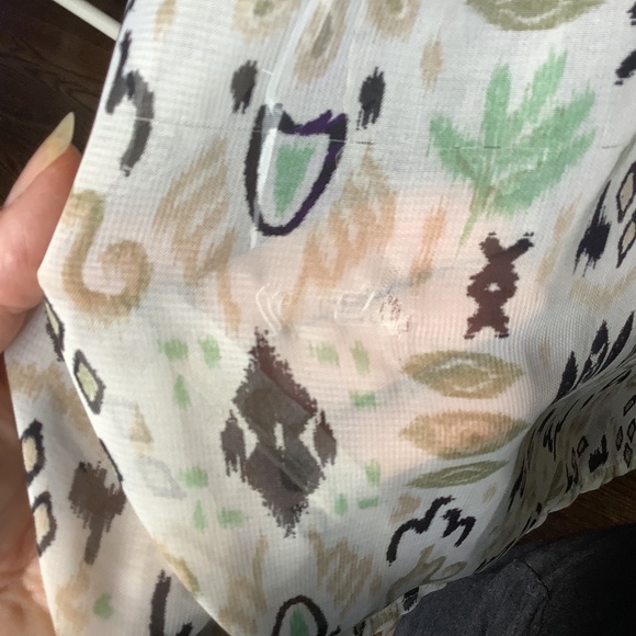 Sonoma Women’s Sheer Draped Open Front Beach Pool Cover Up Abstract One Size - Picture 11 of 11